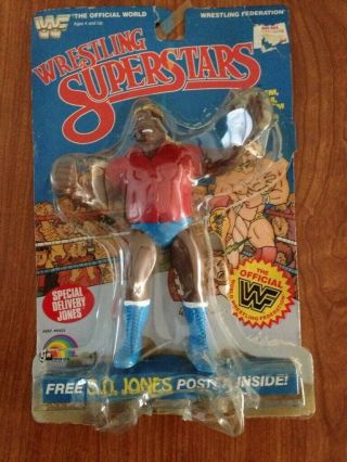 1985 Titan Sports Ljn Wwf Wrestling Superstars Special Delivery Jones Open Pack.