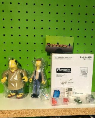 Playmates World Of Springfield Simpsons Cooder & Llewellyn Sinclair Mail Away