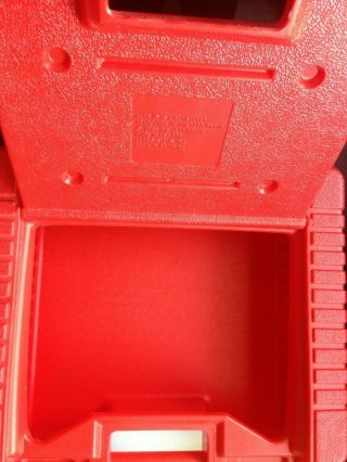 Vintage RED 1985 PLASTIC LEGO Carrying CASE Storage Hard Case Red 13X16X5 2
