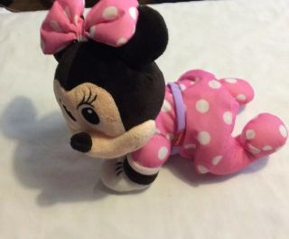 Adorable Disney Baby Minnie Mouse Musical Crawling Toys Pal Plush