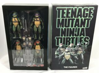 2018 Neca Sdcc Exclusive Teenage Mutant Ninja Turtles Movie Figure Box Set Tmnt