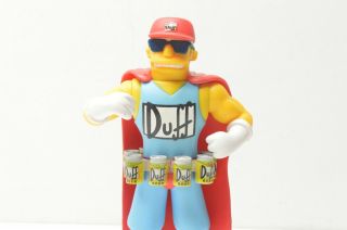 Duff Man Action Figure The Simpsons Playmates Toys Beer Mascot Moe 