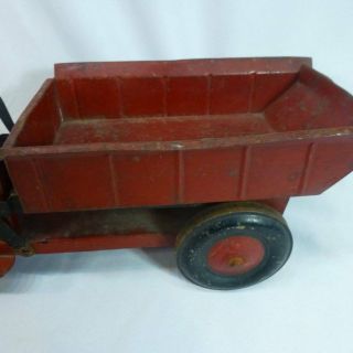 Structo 1920 ' s Vintage Dump Truck Red - 3