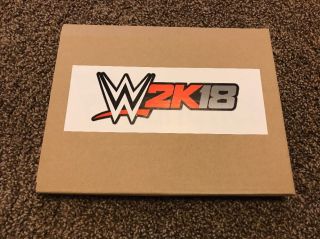 W2k18 CENA NUFF EDITION JOHN CINA SIGNED PLAQUE RING CANVAS WWE 2