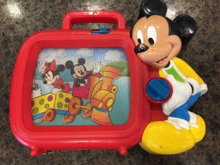 Vintage Disney Mickey Mouse Tv Music Box By Arco