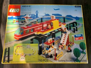 Lego Airport Shuttle 6399 100 Complete And Instructions 1990 Vintage