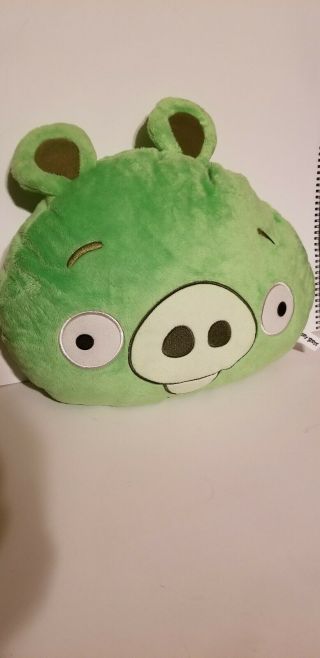 15 " Big Angry Birds Plush Stuffed Green Pig Pillow Toy Animal Large