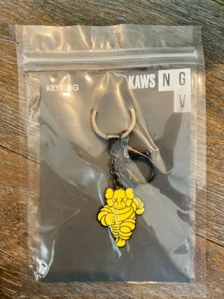 Kaws Chum Yellow Key Ring (ngv Exclusive)
