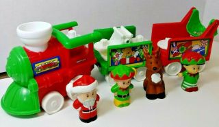 Fisher Price Musical Santa Christmas Train W/little People 2002