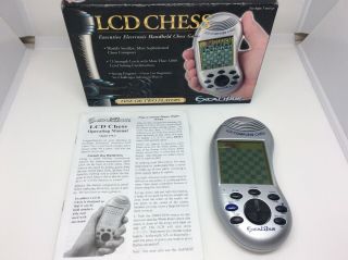 Excalibur Lcd Chess Executive Electronic Handheld Video Game