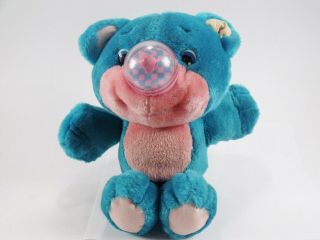 Vtg Playskool Nosy Bear Blue Pink