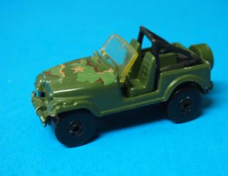 Vintage Hot Wheels 1981 Jeep Green Truck Military Vehicle Us Army