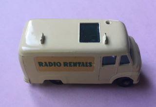 Vintage Matchbox Lesney 1963 T.  V.  Service Van 62 B V.  2 - RADIO RENTALS Decals 2