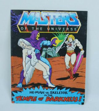 Vintage 1980’s Motu Temple Of Darkness Masters Of The Universe Mini Comic Book