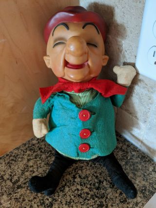 Vintage 1962 Mr Magoo Plush Doll Ideal Toys Usa Figure Red Hat