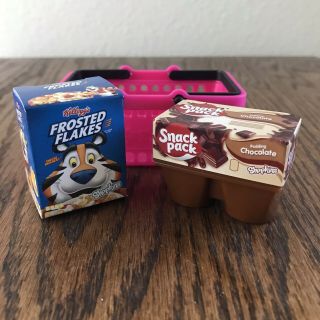 Shopkins Season 12 Real Littles Frosted Flakes And Snack Pack Chocolate Pudding