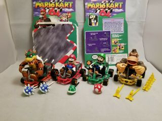 Toy Biz Nintendo Superstars Mario Kart 64 Mario,  Luigi,  Bowser & Donkey Kong