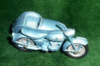 Matchbox Lesney No.  4 Triumph T110 Motorcycle With Sidecar No Box Asis