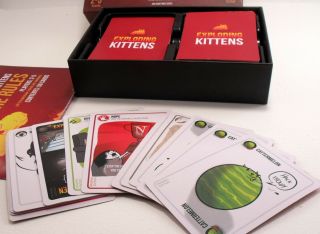 EXPLODING KITTENS A Card Game First Edition 2 Deck Cards Set Complete 2