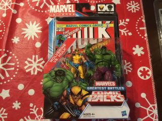Marvel Universe 3.  75 Inch 2 Pack Hulk And Wolverine