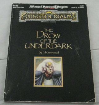 Advanced Dungeons & Dragons Forgotten Realms The Drow Of The Underdark Ad&d 9326