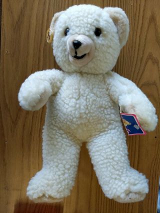 1986 Russ Snuggle Softener Plush Teddy Bear Stuffed Sherpa Lever Bros 16 "