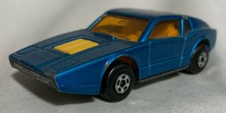 Rare Vintage Matchbox Lesney Superfast 65 1973 Blue Saab Sonett Die - Cast Car