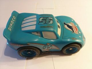 2005 Mattel Disney Pixar Cars Shake N Go Lightning Mcqueen Dinoco Vehicle
