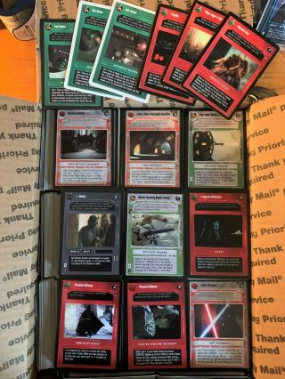 Star Wars Ccg Huge 3500 Card C/uc Common/uncommon,  Bonus Rares