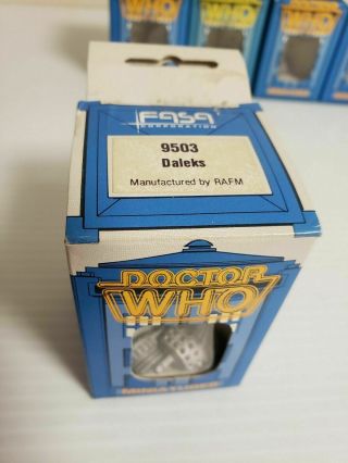 Vintage 1986 Fasa Rafm Doctor Who Miniatures 9503 Daleks