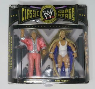 Hulk Hogan & Classy Freddie Blassie Wwe Wwf Jakks Classic Superstars Figure Set