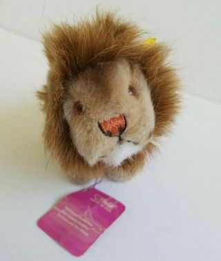Vintage Steiff " Leo " Lion 1460/13 With Button And Tag In Ear And Chest