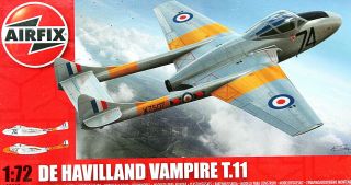 Airfix 1/72: Dehavilland Vampire T.  11