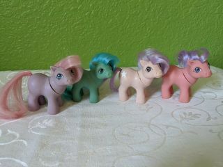 Vintage G1 My Little Pony Mail Order Baby Ember Full Set All Colors Listen N Fun