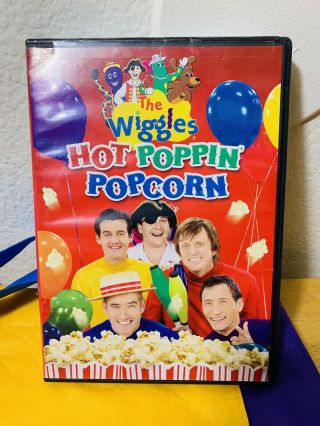 The Wiggles 4 Plush Set Anthony Emma Lachy Simon Hot Poppin Popcorn DVD Tote Bag 2