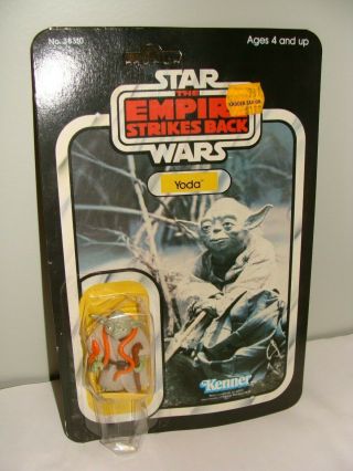 Vintage Kenner 1980 Star Wars Empire Strikes Back Yoda Unpunched Moc 32 Back