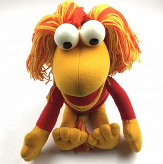 Vintage 1985 Hasbro Fraggle Rock Red Plush Muppet Jim Henson 15 " Doll