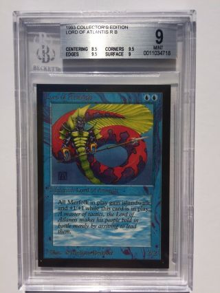 Bgs 9 | Lord Of Atlantis | Mtg Ce Collector 