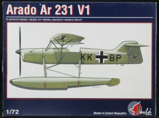 1/72 Pavla Models Arado Ar - 231 U - Boat Floatplane