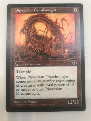 Phyrexian Dreadnought Mirage Mtg Magic The Gathering Card Rare