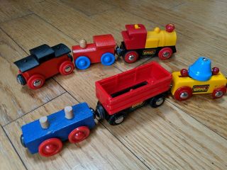 Brio Passenger Train Engine 6 Total Cars Vintage Made In Germany