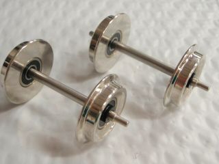 Ball Bearing Metal Silver Wheels For Lgb Aristo Usa Trains Bachmann G - Scale