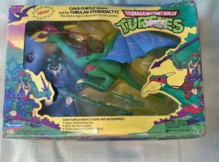Cave - Turtle Raph And Tubular Pterodactyl Tmnt Teenage Mutant Ninja Turtles 1993