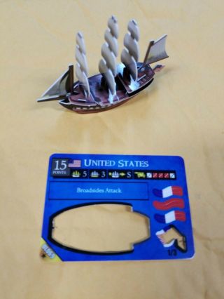 Pirates Of The Revolution - United States 069 Wizkids Card Game Rare Ship