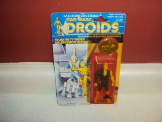 Star Wars Vintage Thall Joben Droids Canadian Kenner Canada 1985 Coin Card Moc