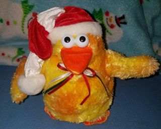 Dan Dee Christmas Chicken Striped Hat Sings And Dances