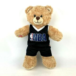 Build A Bear Plush With Nba Basketball Outfit Brown Teddy Bear Stuffed Animal