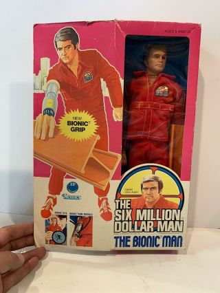 Vintage Kenner 1973 Six Million Dollar Man W Bionic Grip Action Figure