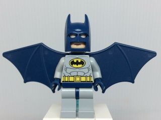 Lego Dc Heroes Sh019 Batman Minifigure W Wings & Jet Pack From 6858