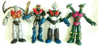 Mazinger Z 5 " Action Figures Tranzor Z Set Of 4 Mexican Bootleg Toy